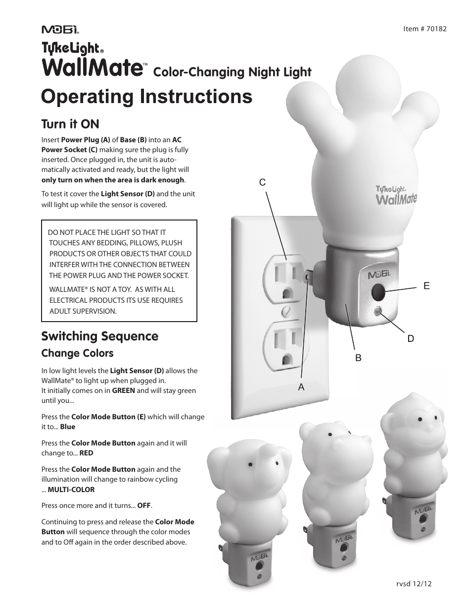 Mobi Technologies 70280 WallMate User Manual | 2 pages