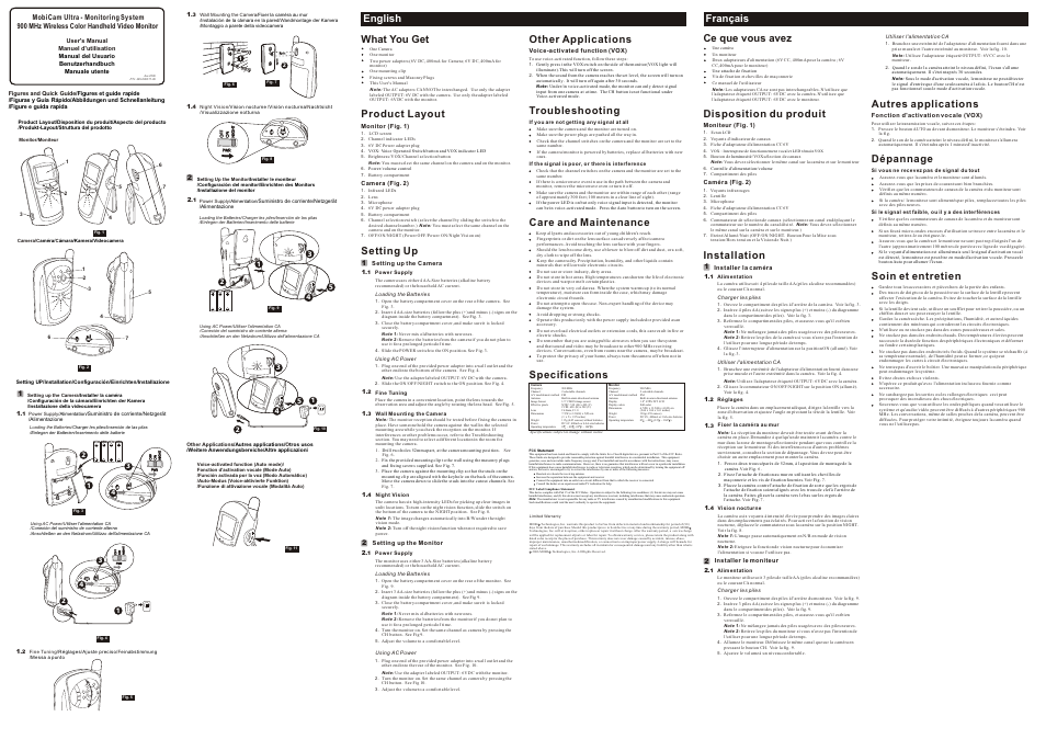 Mobi Technologies 70057 MobiCam Ultra User Manual | 2 pages