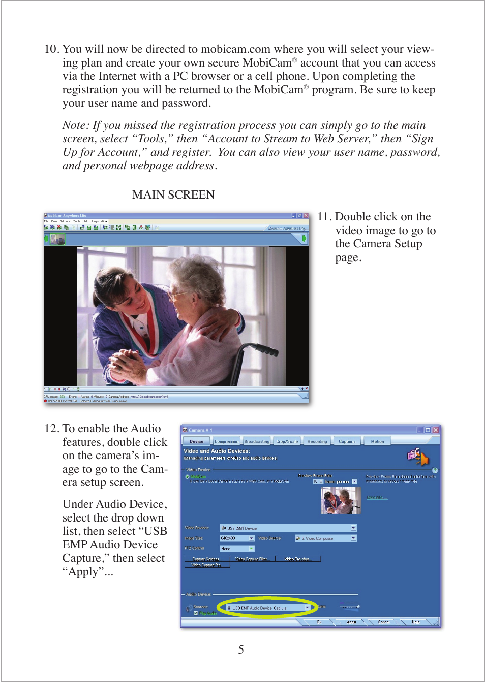 Mobi Technologies 70168 MobiCam Internet Kit User Manual | Page 7 / 16