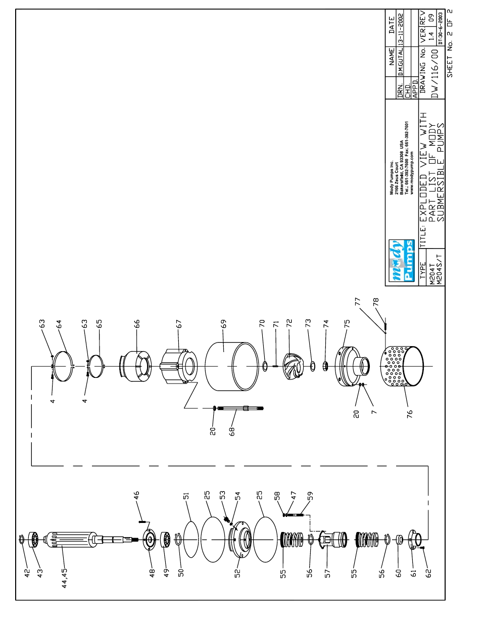 Mody Pumps M 304 T User Manual | Page 11 / 19