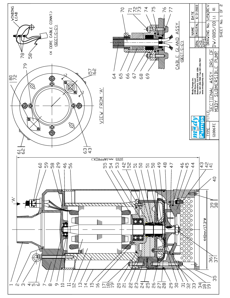 Mody Pumps G 1006 T User Manual | Page 11 / 14