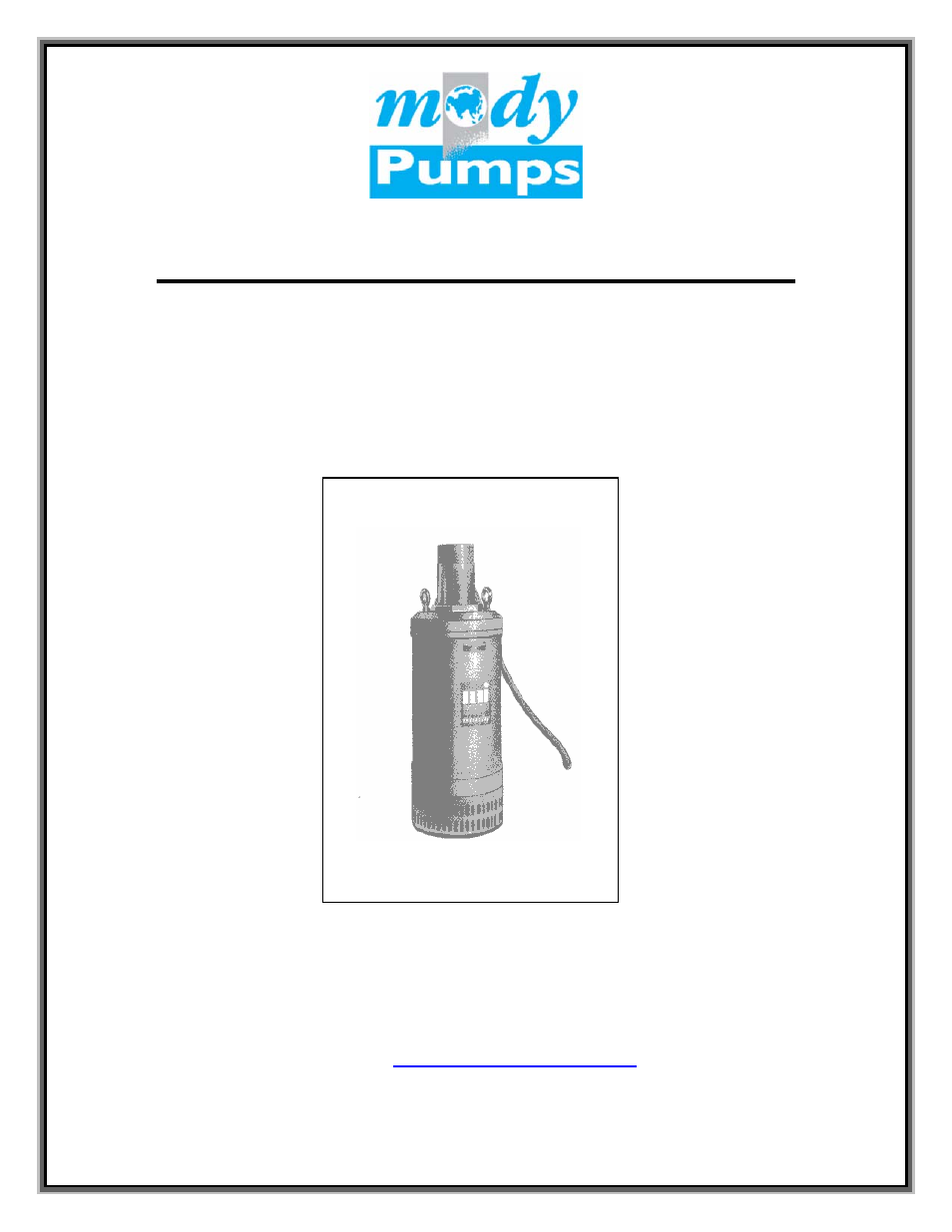 Mody Pumps G 806 T User Manual | 16 pages