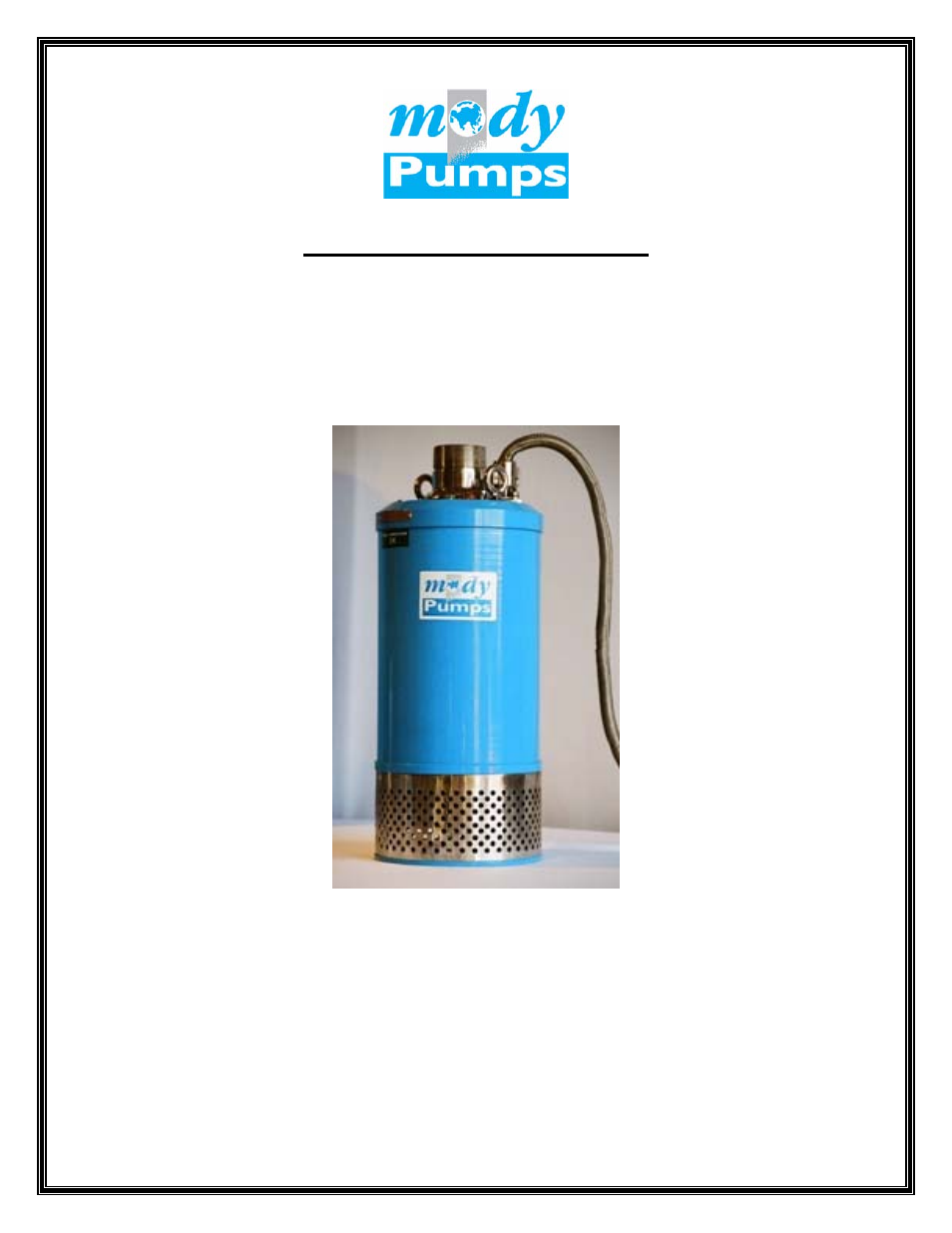 Mody Pumps G 556 T User Manual | 25 pages