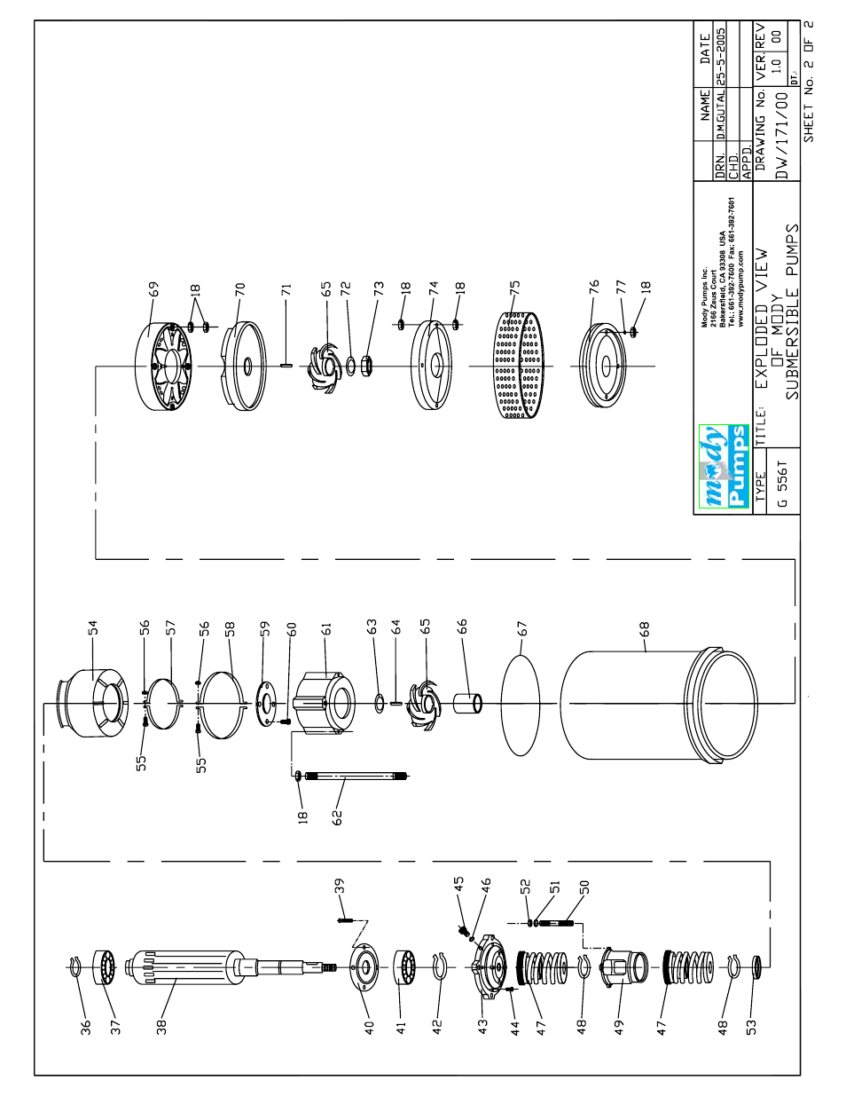 Mody Pumps G 556 T User Manual | Page 22 / 25