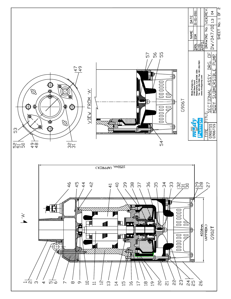 Mody Pumps G 902_G906TSS316 User Manual | Page 9 / 15