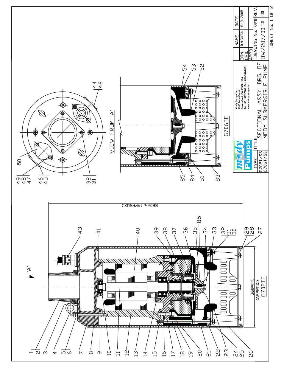 Mody Pumps G 706 T_316SS User Manual | Page 11 / 15