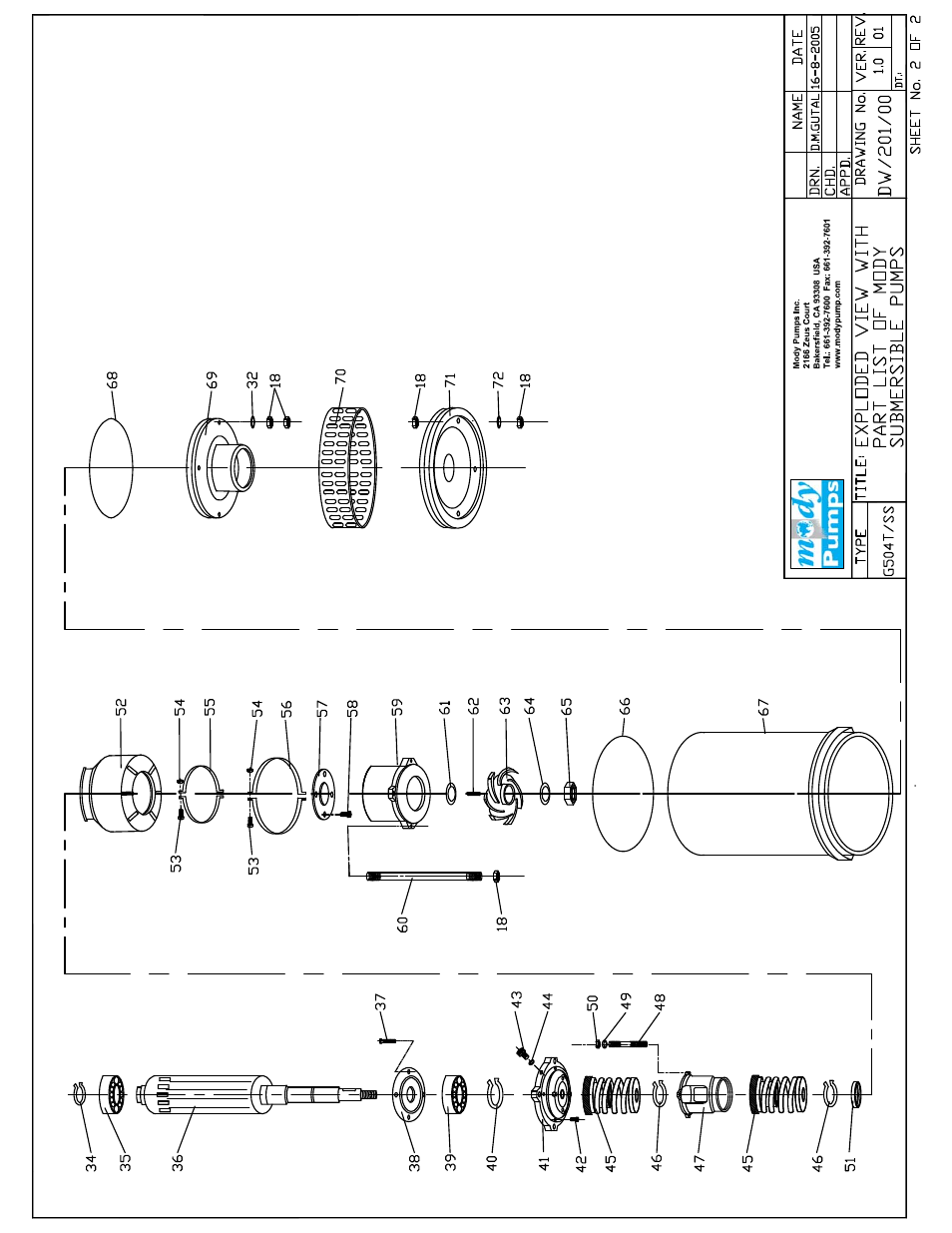 Mody Pumps G 504 T_316SS User Manual | Page 16 / 20