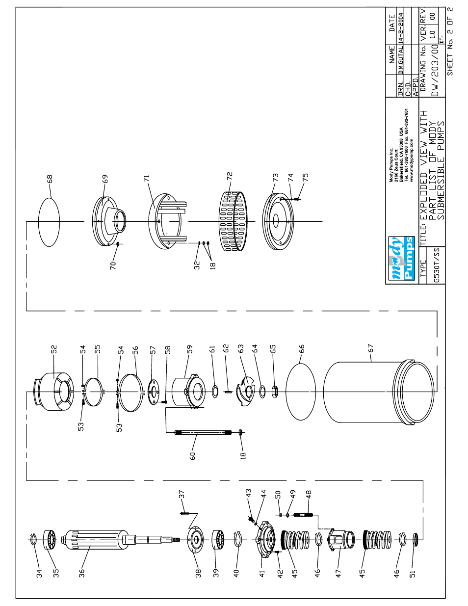 Mody Pumps G 554 T_316SS User Manual | Page 12 / 20