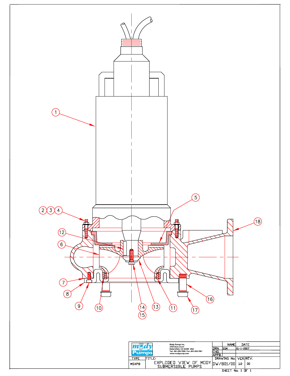 Mody Pumps MSXP8 User Manual | Page 16 / 18