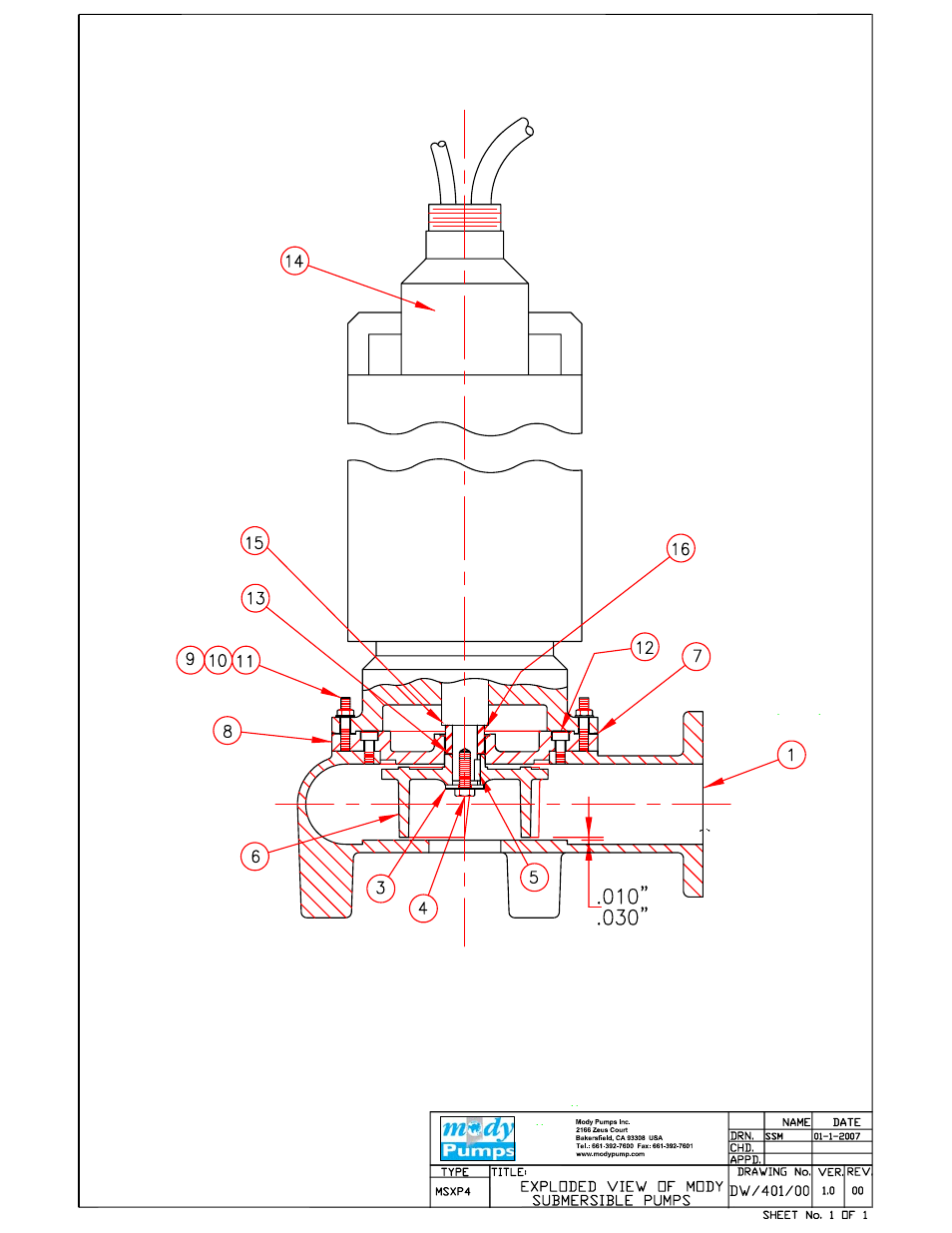 Mody Pumps MSXP4PE User Manual | Page 15 / 17