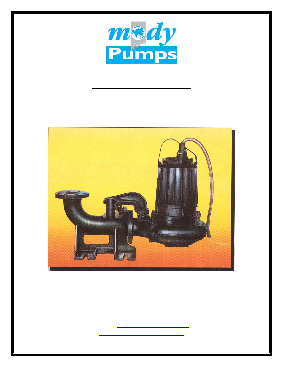 Mody Pumps MS 6150 User Manual | 16 pages