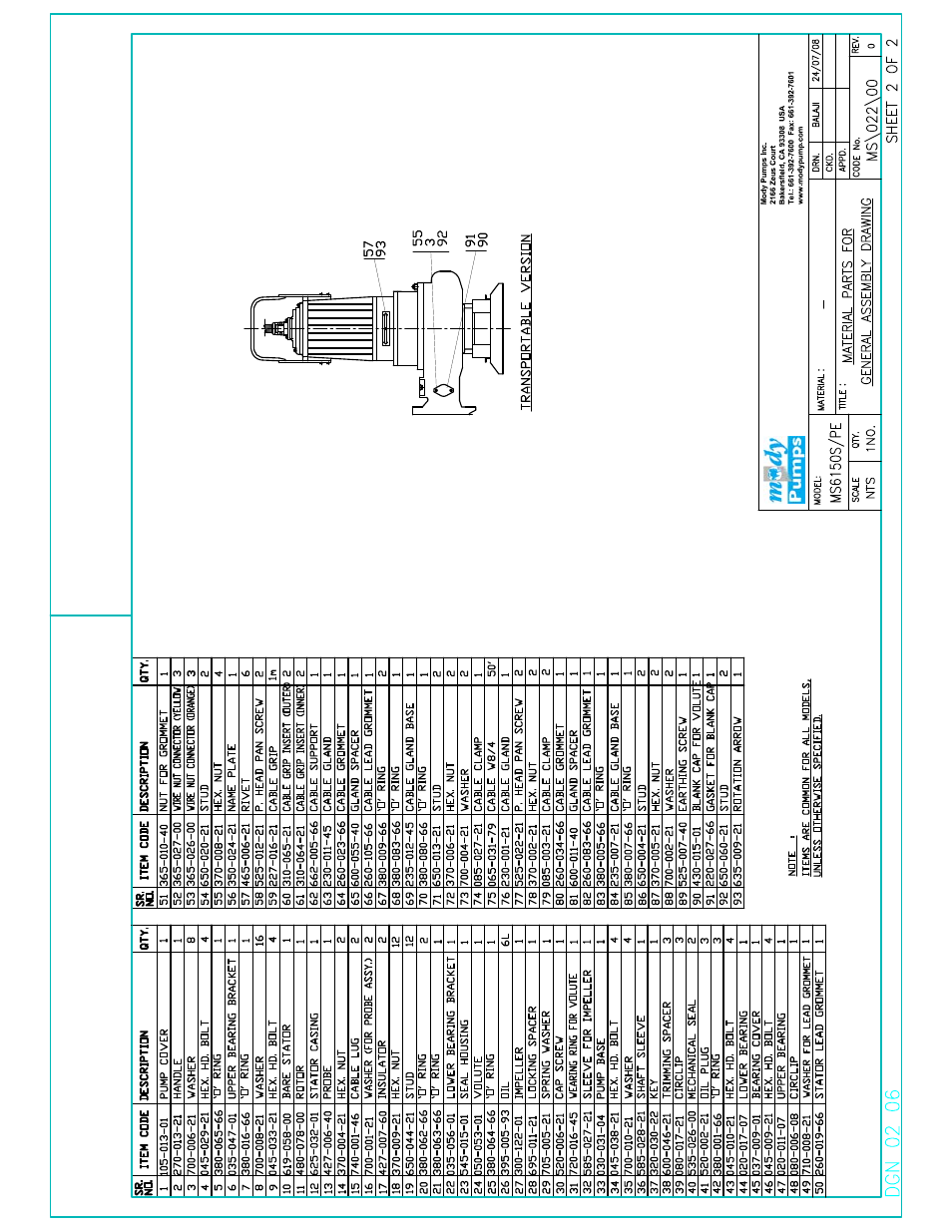 Mody Pumps MS 6150 User Manual | Page 15 / 16