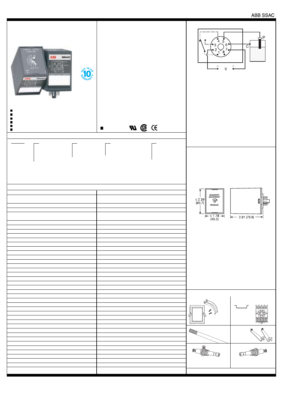 Liquid level control llc4 series single probe | Mody Pumps MS 6150 User Manual | Page 8 / 16