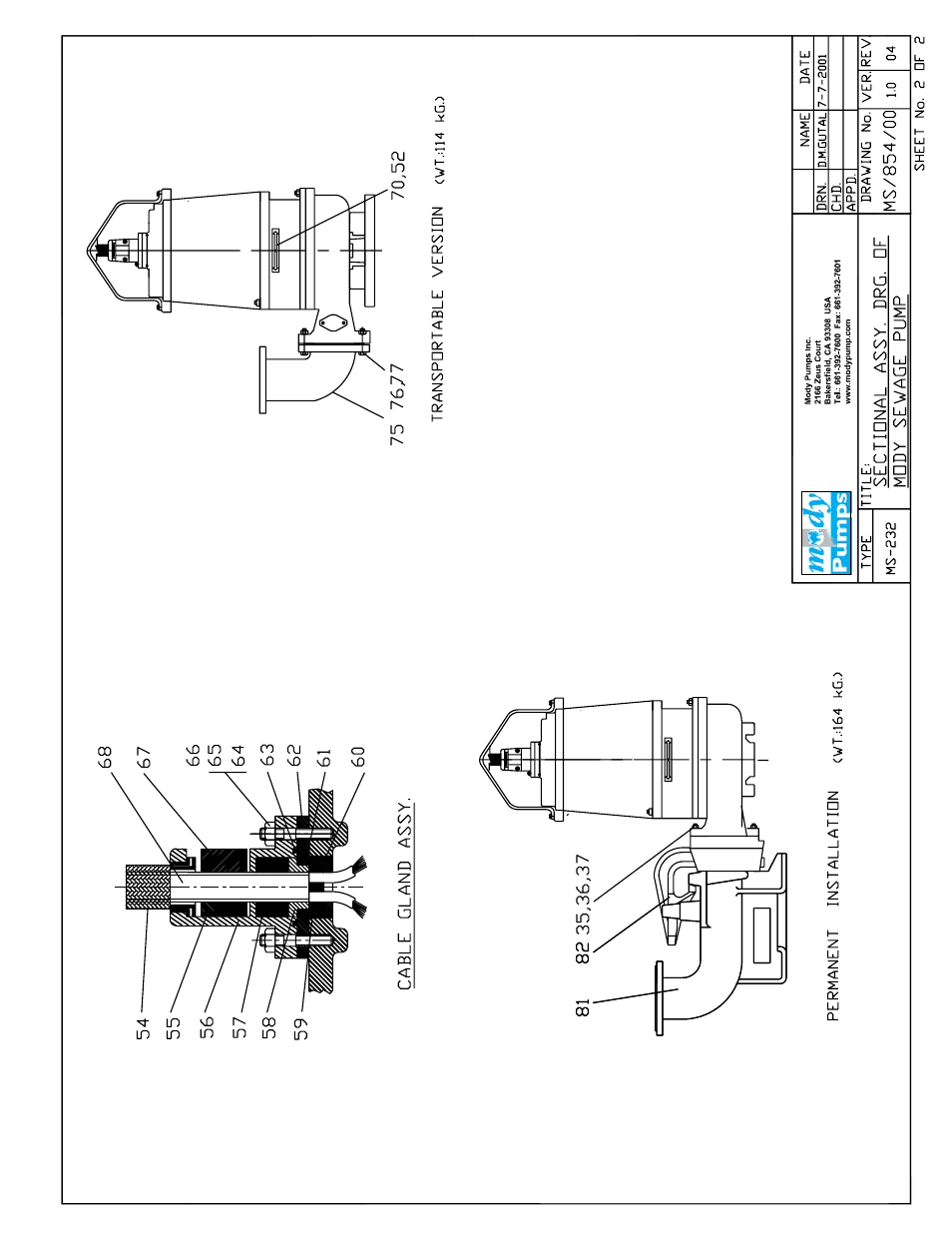 Mody Pumps MS 232 User Manual | Page 18 / 22