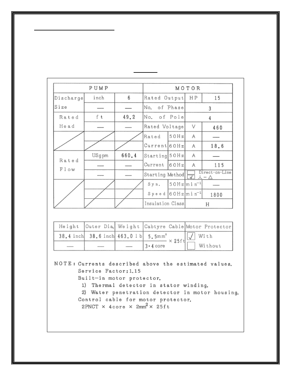 Mody Pumps MHC6, 15HP_20HP User Manual | Page 5 / 18