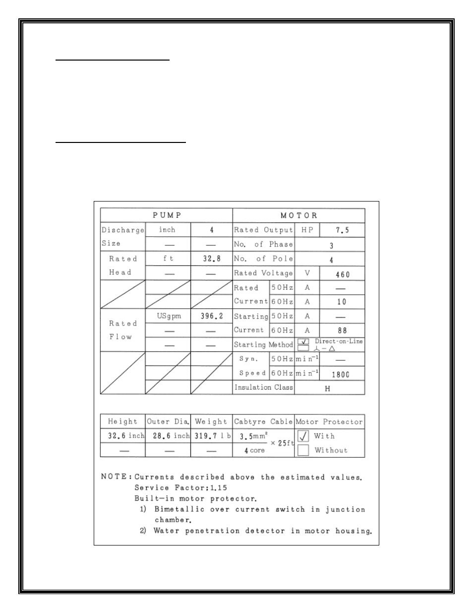 Mody Pumps MHC4, 7.5HP User Manual | Page 5 / 11