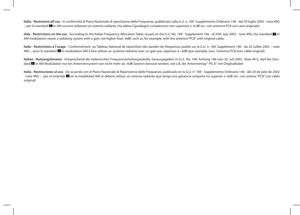 MIDLAND Alan 42 multi User Manual | Page 2 / 54