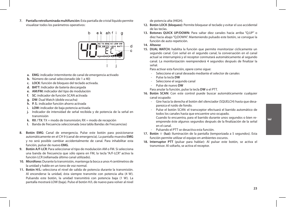 MIDLAND Alan 42 multi User Manual | Page 23 / 54