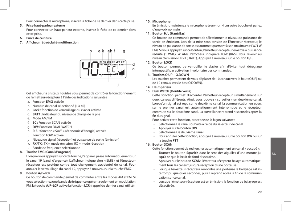MIDLAND Alan 42 multi User Manual | Page 29 / 54