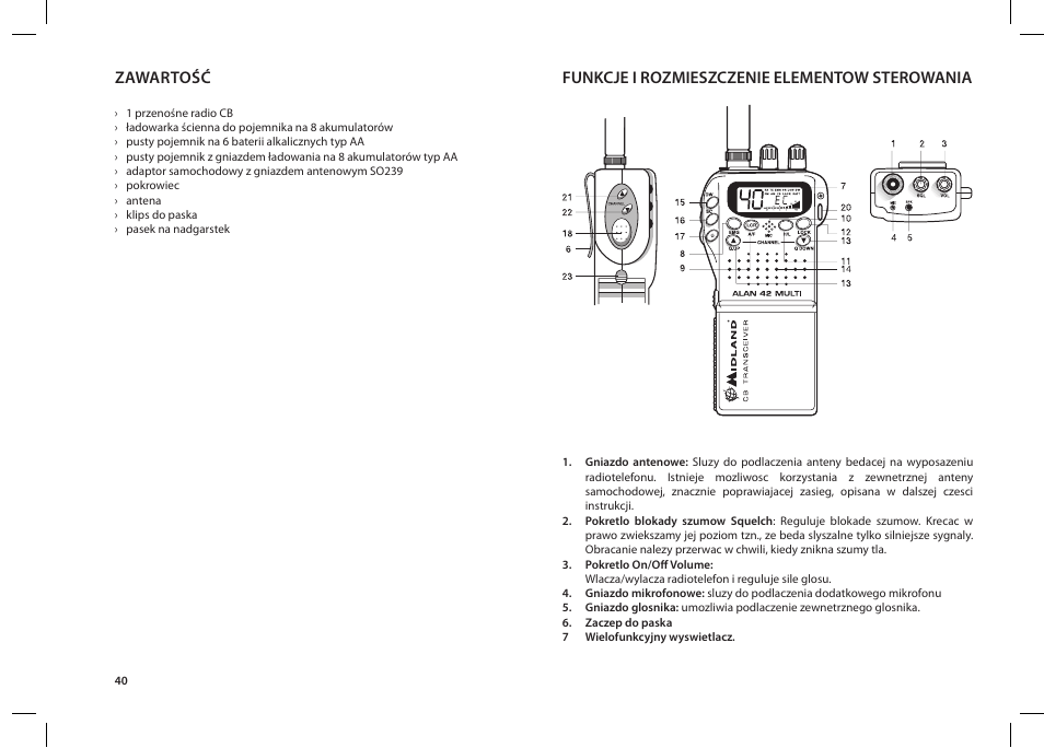MIDLAND Alan 42 multi User Manual | Page 40 / 54