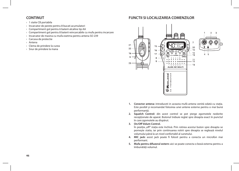 MIDLAND Alan 42 multi User Manual | Page 46 / 54