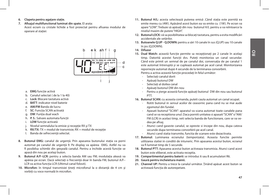 MIDLAND Alan 42 multi User Manual | Page 47 / 54