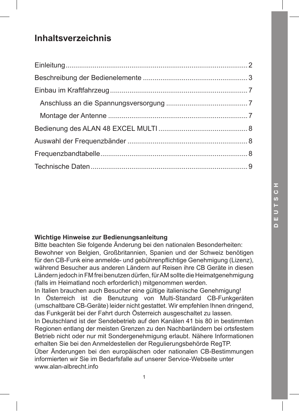 MIDLAND Alan 48 Excel multi User Manual | Page 21 / 74