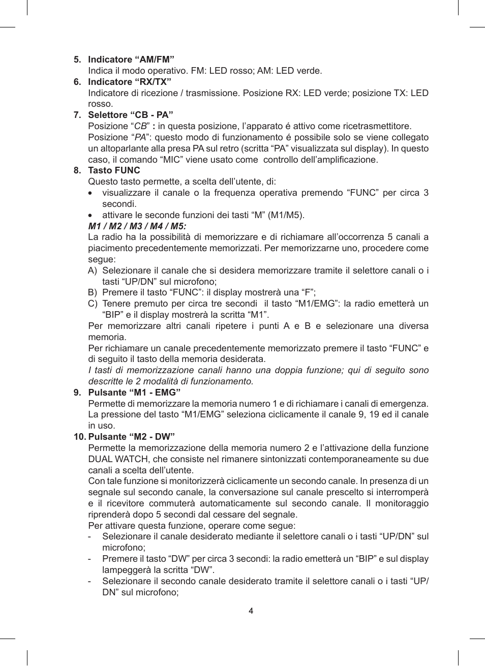 MIDLAND Alan 48 Excel multi User Manual | Page 4 / 74