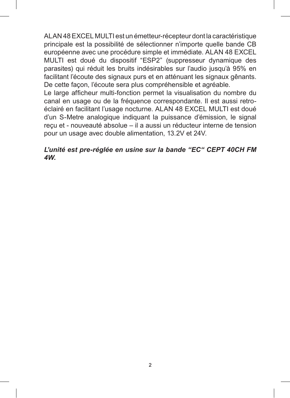 MIDLAND Alan 48 Excel multi User Manual | Page 42 / 74