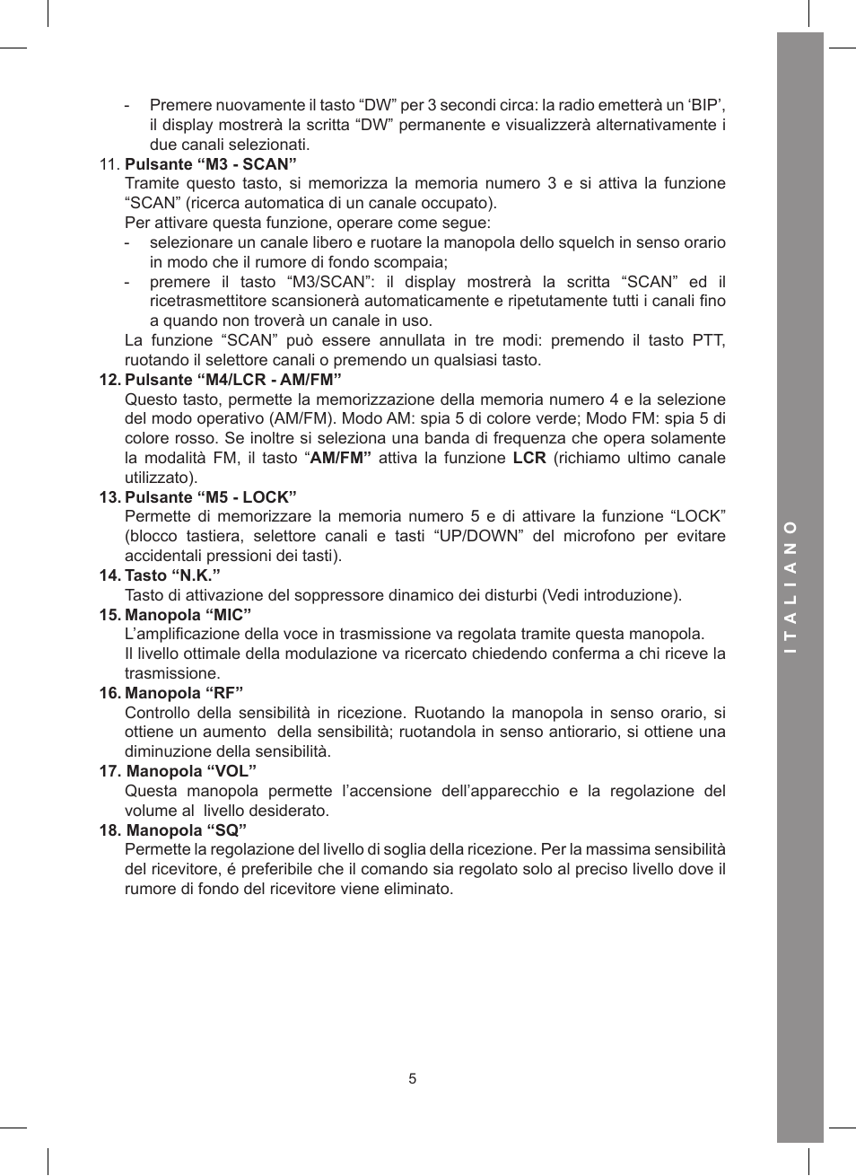 MIDLAND Alan 48 Excel multi User Manual | Page 5 / 74