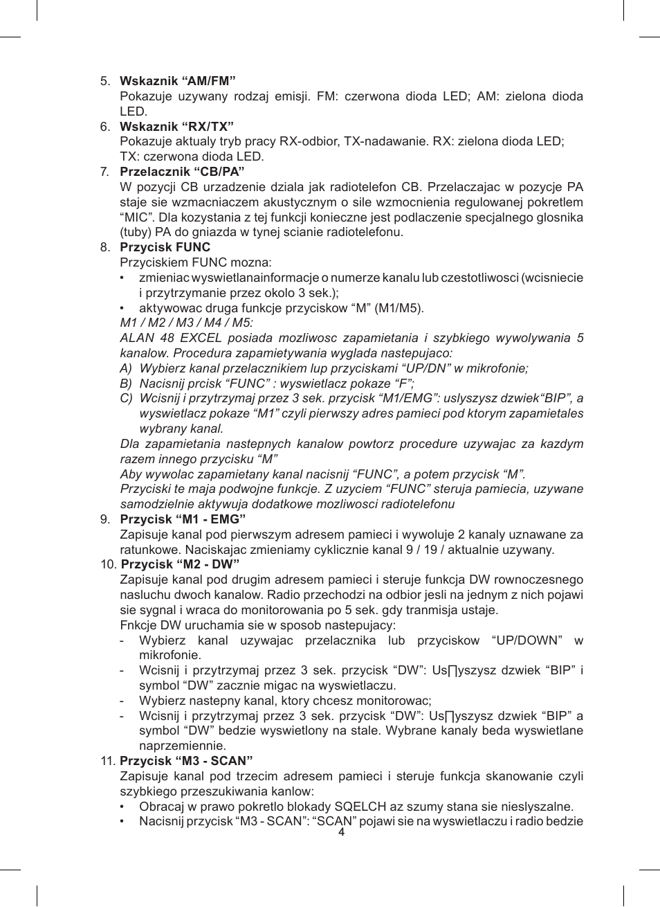 MIDLAND Alan 48 Excel multi User Manual | Page 64 / 74