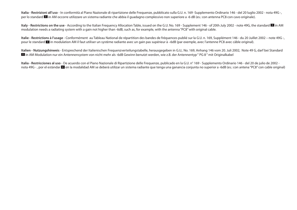 MIDLAND Alan 48 Plus Multi B User Manual | Page 2 / 56