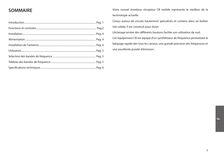 Sommaire | MIDLAND Alan 48 Plus Multi B User Manual | Page 27 / 56