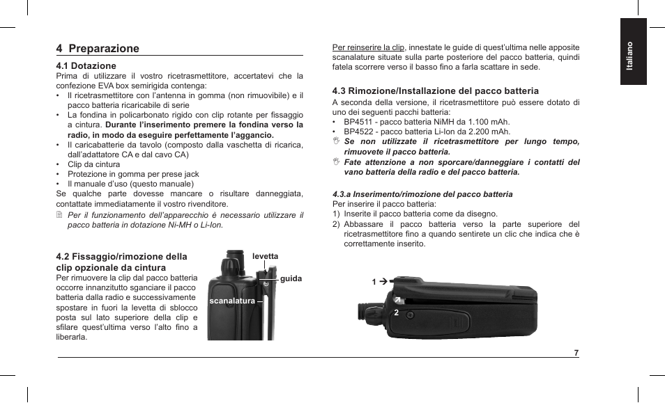 4 preparazione | MIDLAND Alan HP 450 2A User Manual | Page 10 / 142
