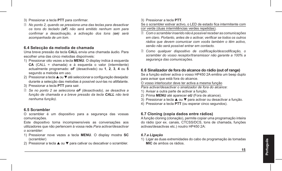 MIDLAND Alan HP 450 2A User Manual | Page 135 / 142