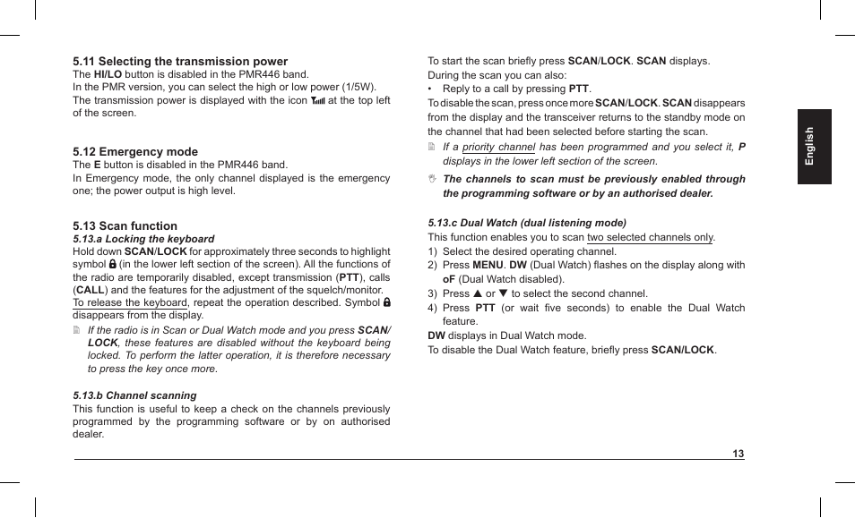 MIDLAND Alan HP 450 2A User Manual | Page 39 / 142