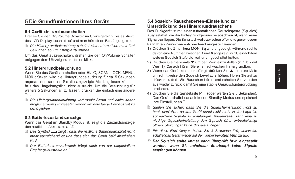 5 die grundfunktionen ihres geräts | MIDLAND Alan HP 450 2A User Manual | Page 58 / 142