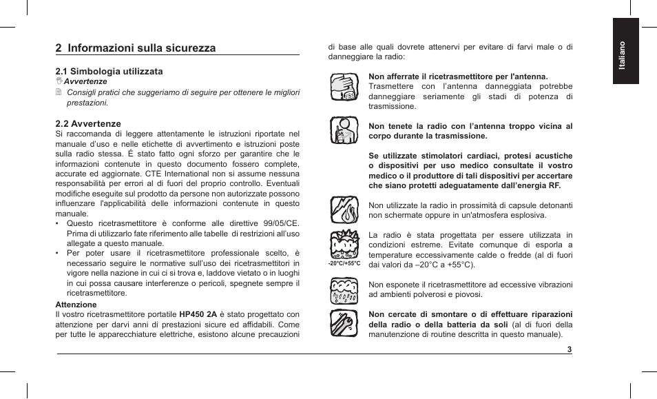 2 informazioni sulla sicurezza | MIDLAND Alan HP 450 2A User Manual | Page 6 / 142