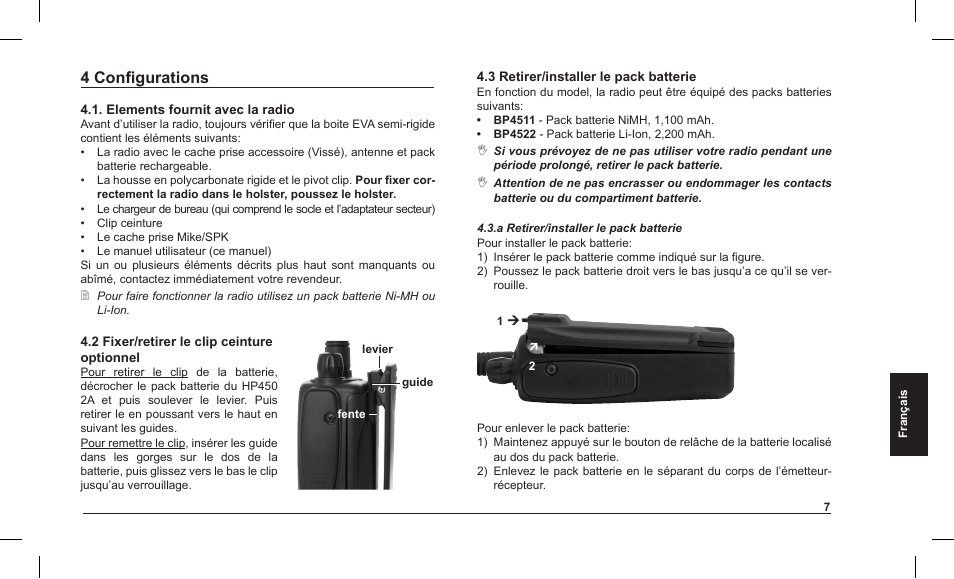 4 configurations | MIDLAND Alan HP 450 2A User Manual | Page 81 / 142