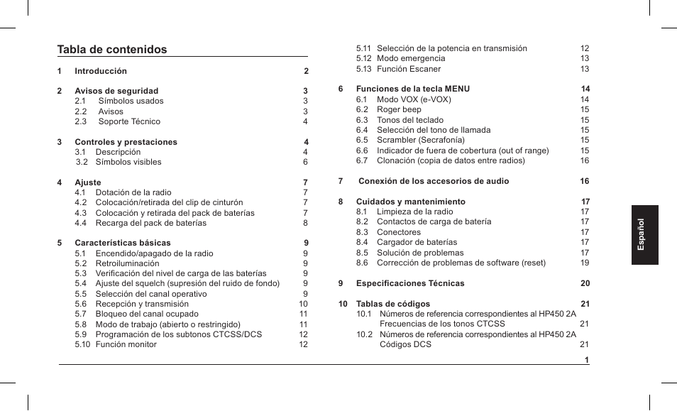 MIDLAND Alan HP 450 2A User Manual | Page 98 / 142