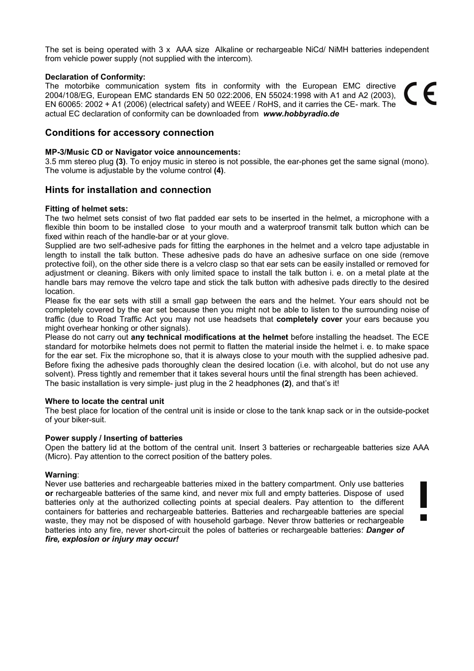MIDLAND Albrecht AE600 User Manual | Page 5 / 12