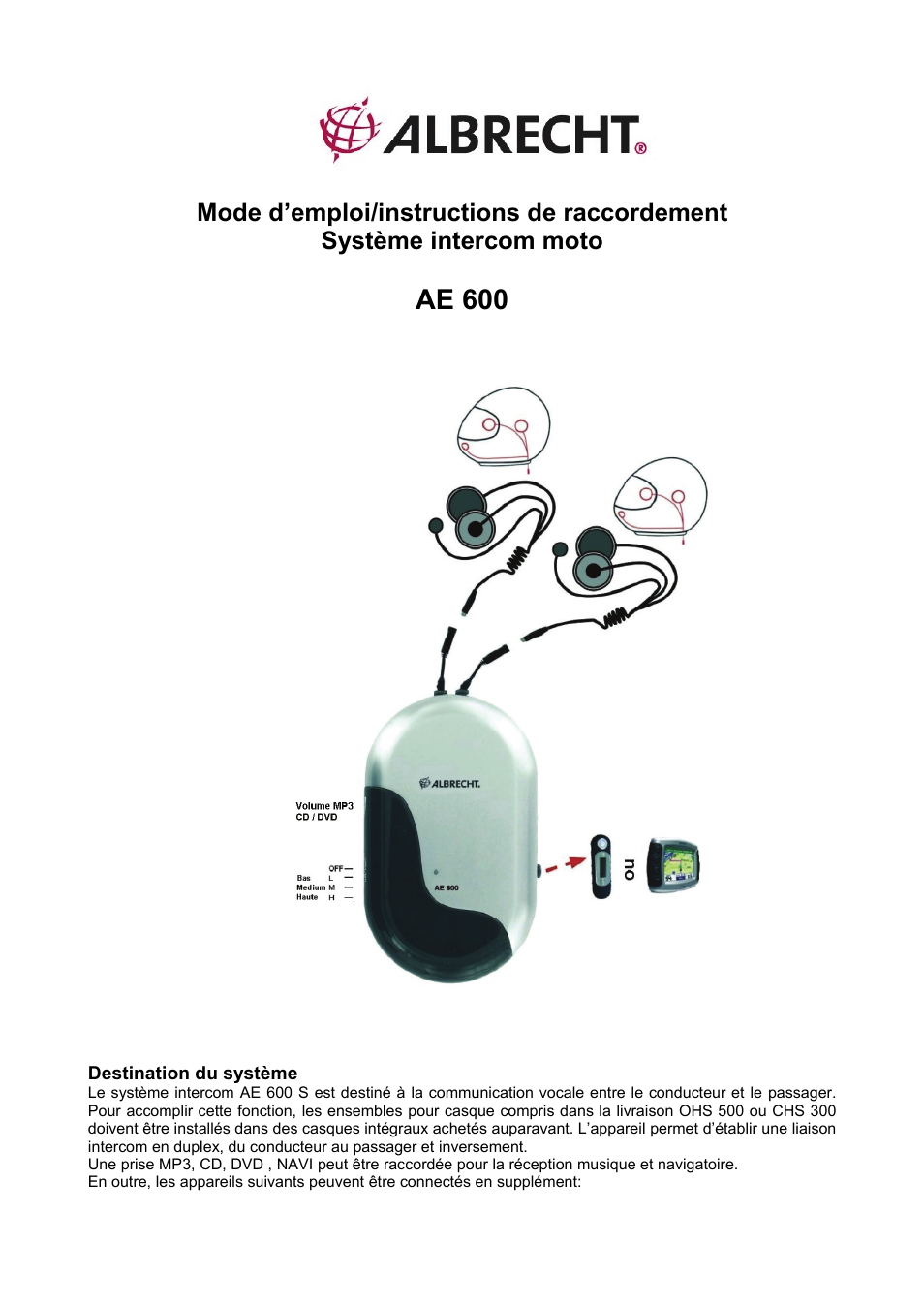 Ae 600 | MIDLAND Albrecht AE600 User Manual | Page 7 / 12
