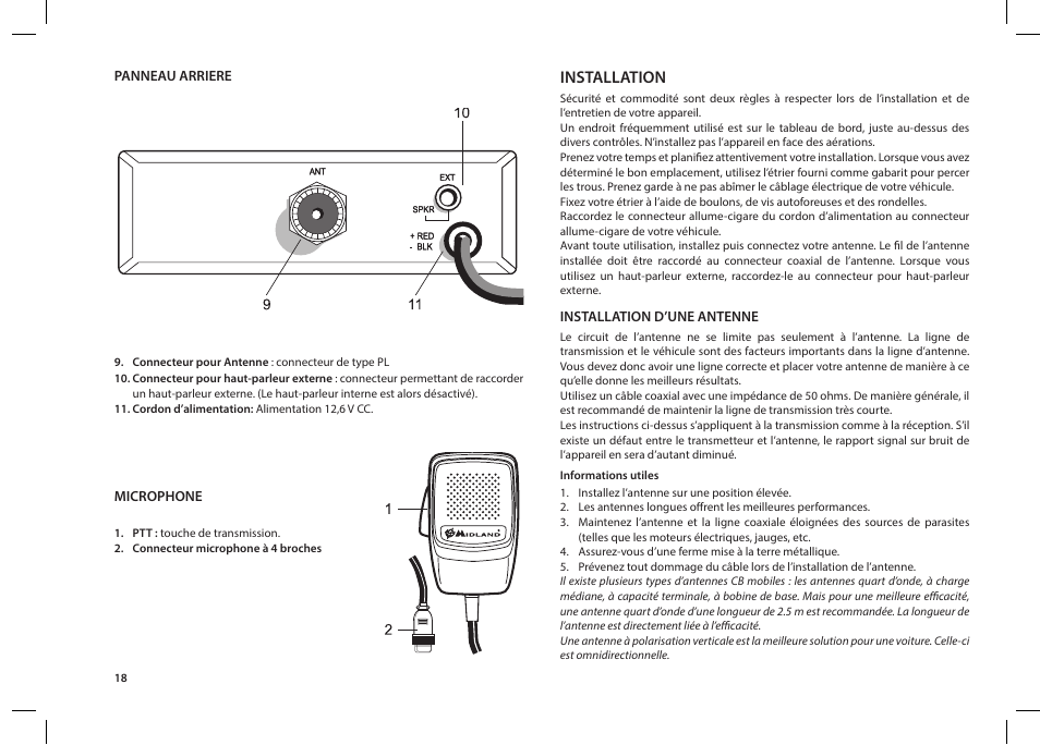 MIDLAND 203 User Manual | Page 20 / 44