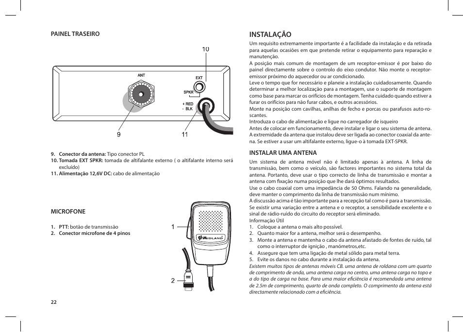 MIDLAND 203 User Manual | Page 24 / 44