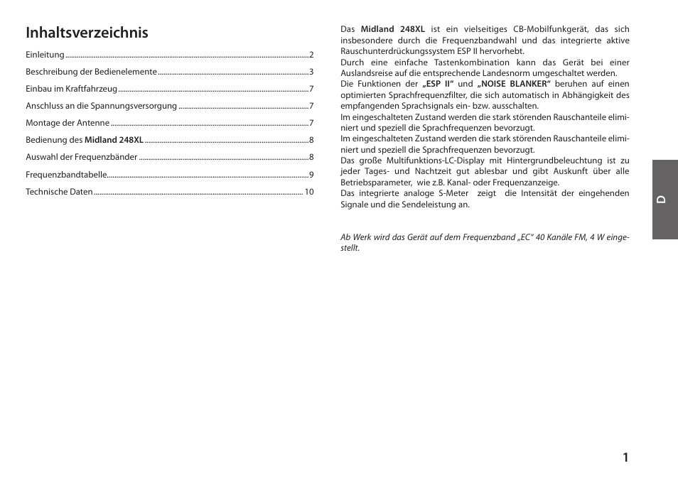 MIDLAND 248XL User Manual | Page 15 / 56