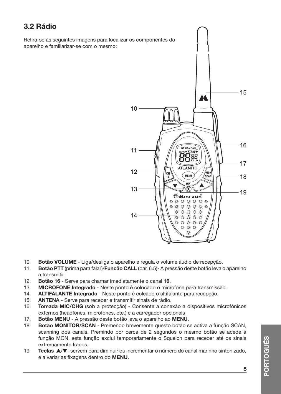 2 rádio | MIDLAND Atlantic XT User Manual | Page 83 / 110