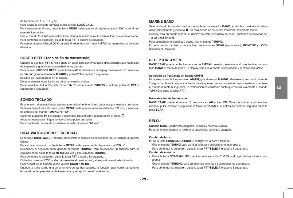 MIDLAND Base Camp446 User Manual | Page 29 / 71