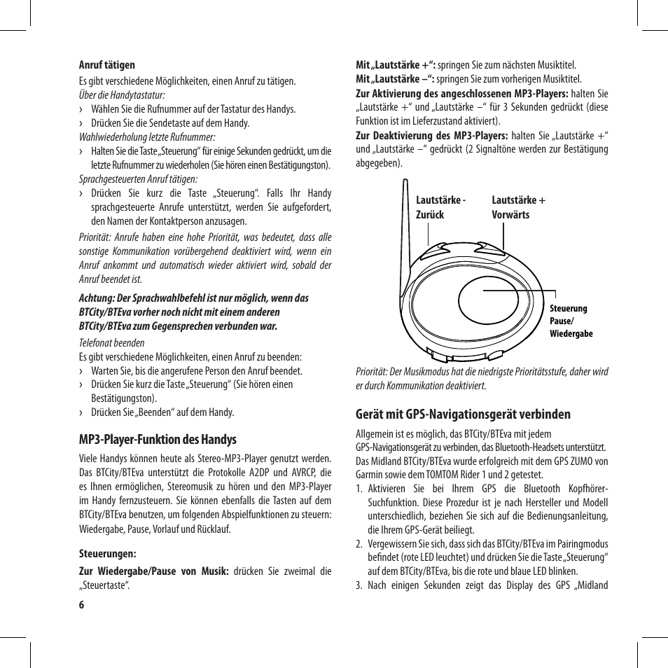 MIDLAND BT City User Manual | Page 38 / 162