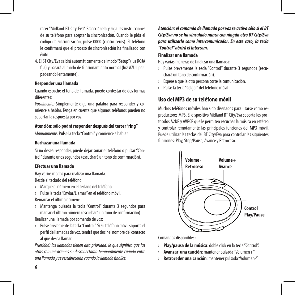 MIDLAND BT City User Manual | Page 54 / 162