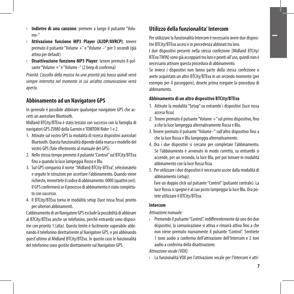 MIDLAND BT City User Manual | Page 7 / 162